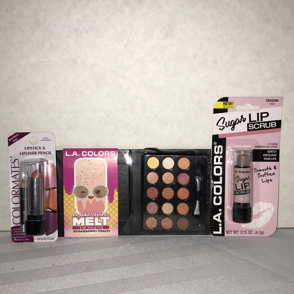 L.A. Colors Pink and Brown Eye palette Collection